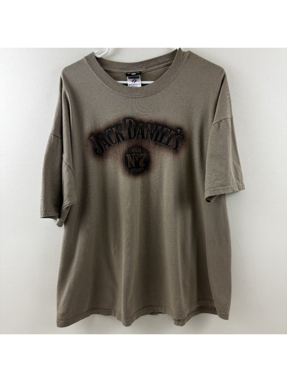 Vintage Jack Daniels Shirt Size 2XL Brown Tennessee Whiskey Alcohol Liquor